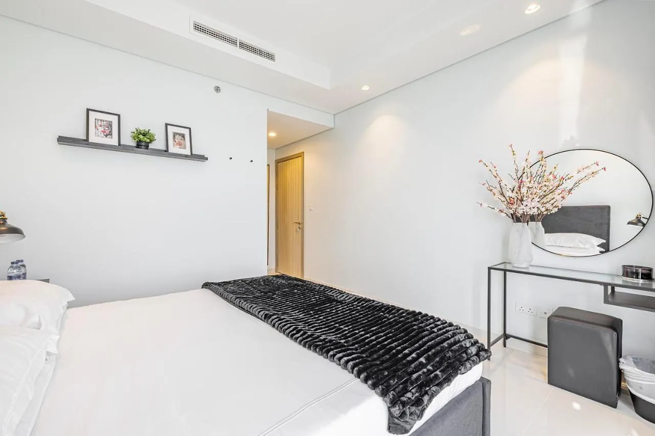 아파트 Daniels Burj Khalifa View 2Br In Paramount Midtown 두바이